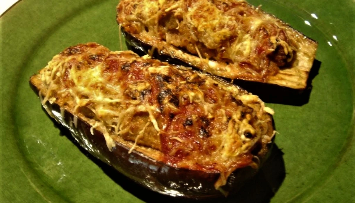 Aubergines farcies aux épinards