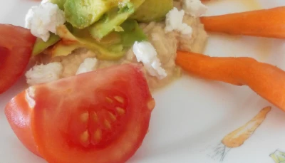 Avocat et mousse de saumon