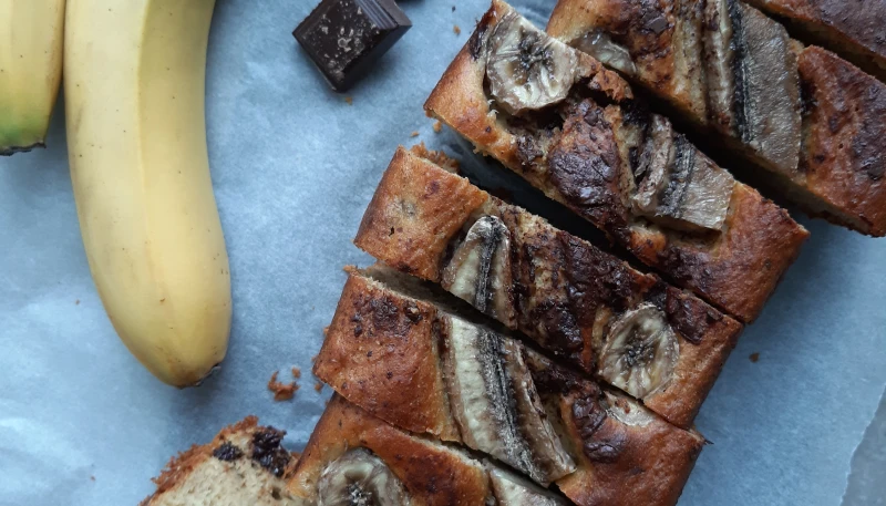 Banana bread aux pépites de chocolat