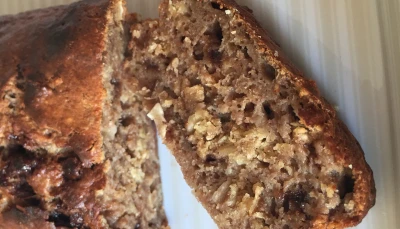 Bananabread chocolat noisettes