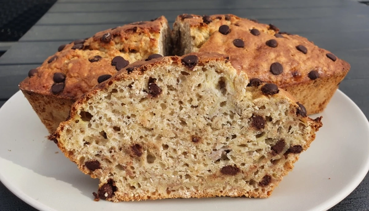 Bananabread flocons d'avoines-pépites de chocolat