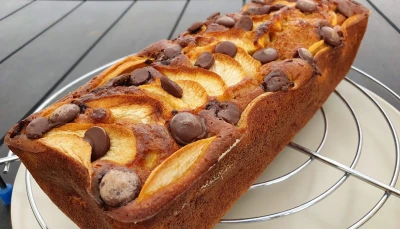 Bananabread pommes-chocolat