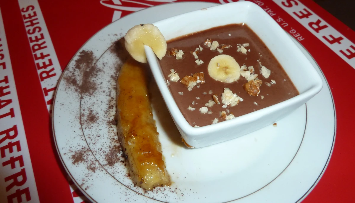 Banane flambée au Noilly Prat ambré crème Nutella