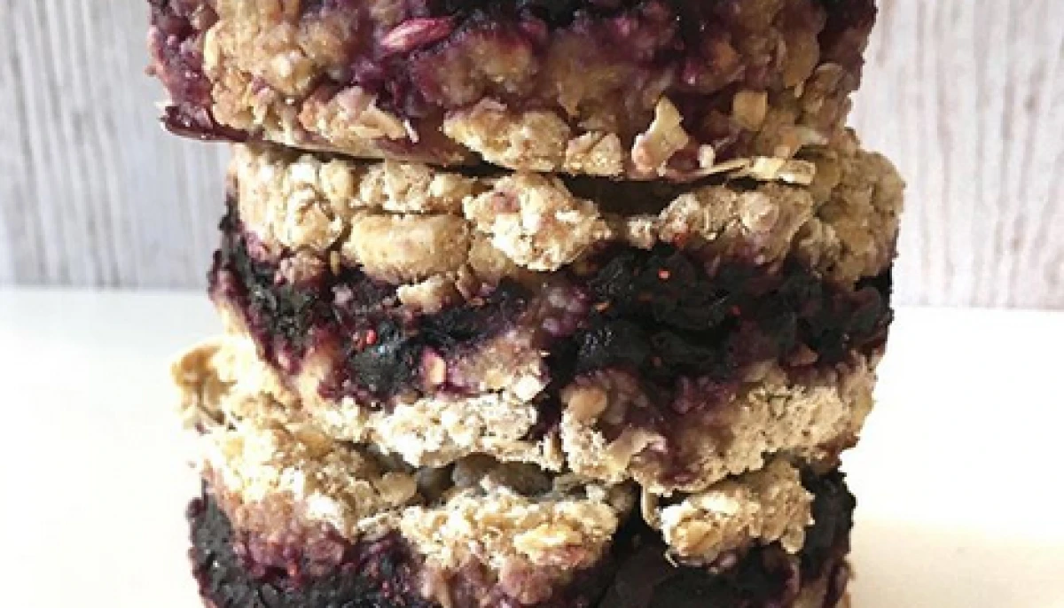 Barres de céréales à la myrtille