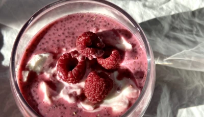 Beetroot chia pudding