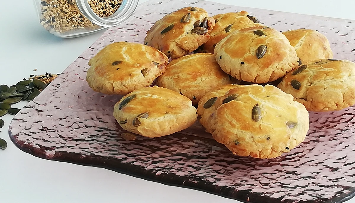 biscuits salés aux trois graines