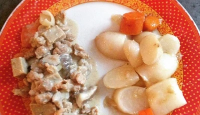 Blanquette vegan de seitan