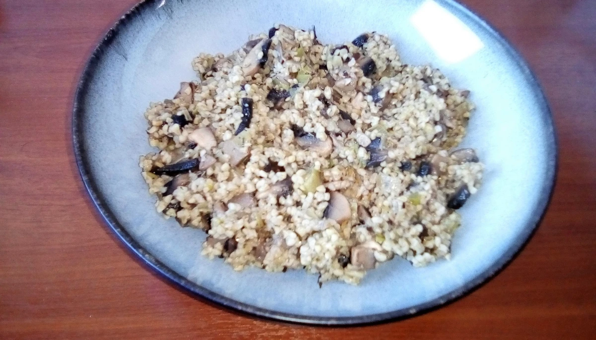 Boulgour aux champignons