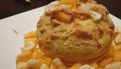 Bowlcake à la compote et au fromage blanc