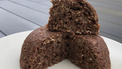 Bowlcake flocons d'avoine-poudre d'amande-chocolat