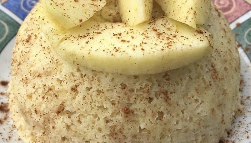 Bowlcake flocons d'avoine-semoule et pomme