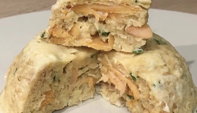 Bowlcake salé à la truite fumée