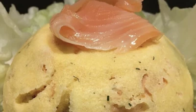 Bowlcake semoule fine-saumon fumé