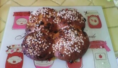 Brioche au sucre et au chocolat