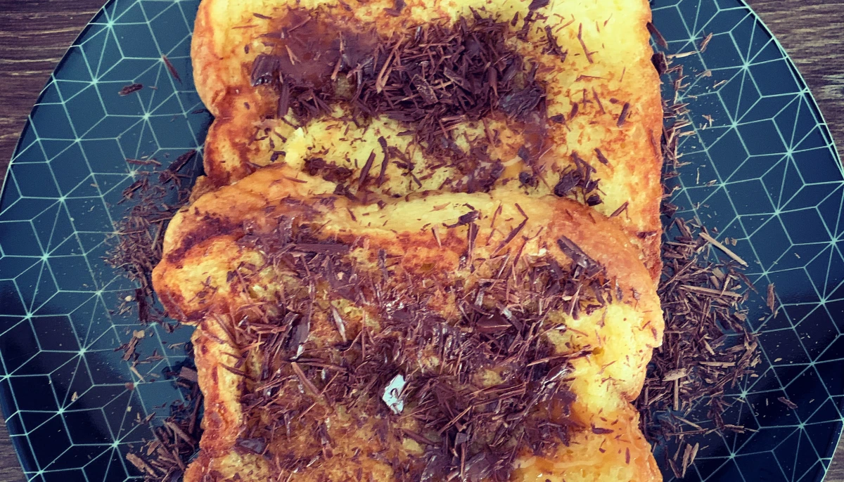 Brioche perdue caramel/chocolat