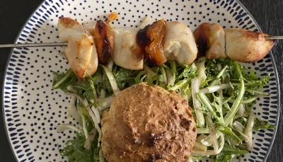 Brochettes de poulet à l'abricot