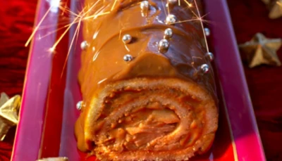bûche à la confiture de lait