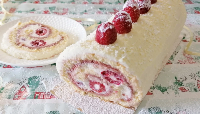 Bûche chocolat /framboises