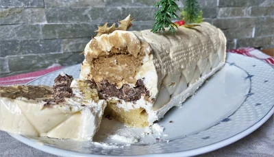 Bûche glacée Irish Coffee