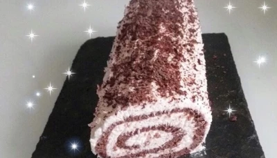 Bûche roulée chocolat /coco