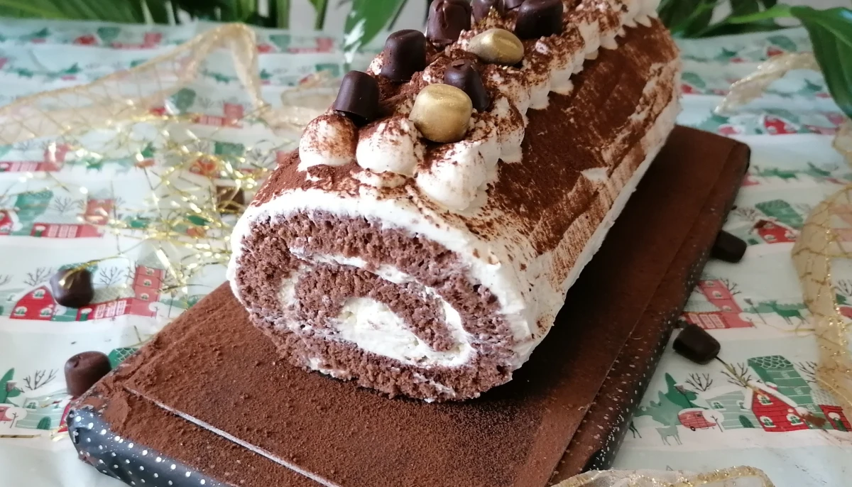 Bûche roulée façon tiramisu