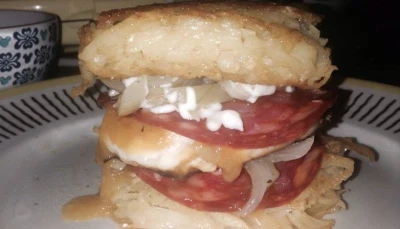 Burger façon galettes de pommes de terre