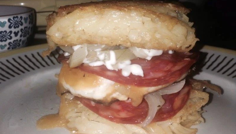 Burger façon galettes de pommes de terre