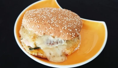 Burger raclette/courgette