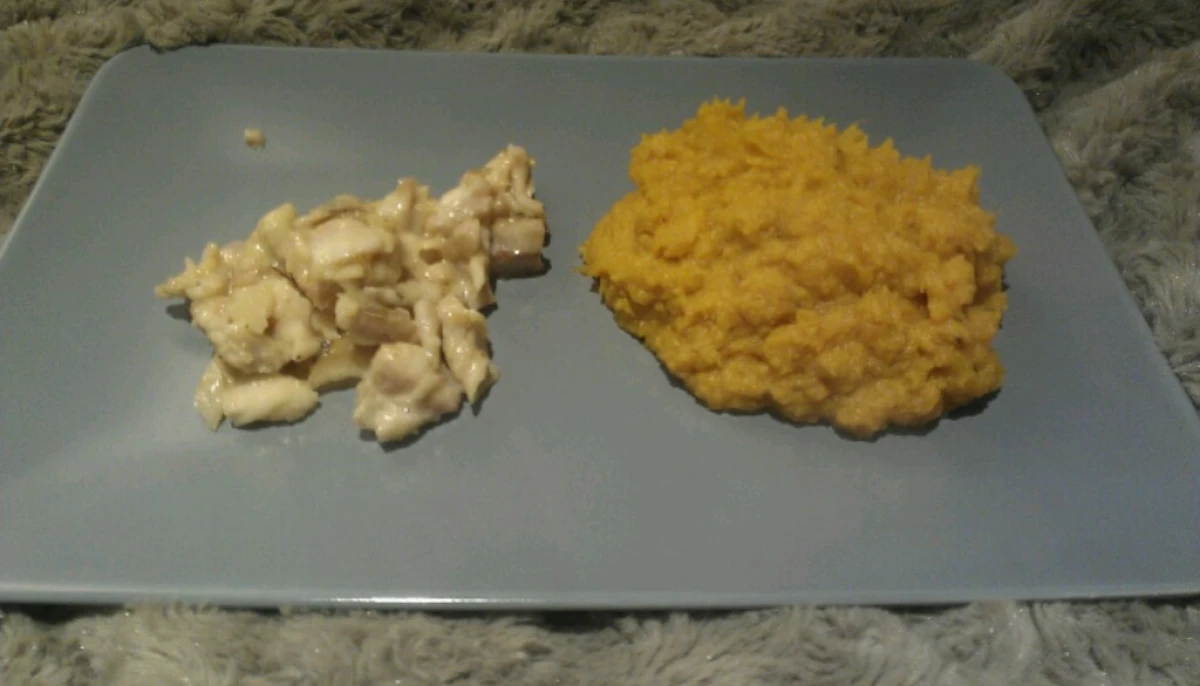 Cabillaud mariné et purée de patate douce