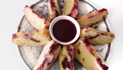 Cake au citron et à la confiture