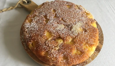 Cake aux pommes à la poêle