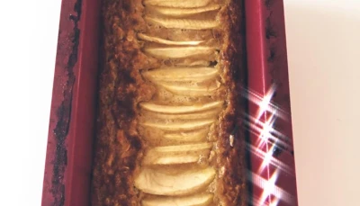 Cake aux pommes et flocons d'avoine