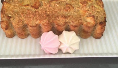 Cake aux pommes et flocons d'avoine