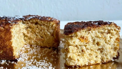 Cake Avoine-Coco-Abricot