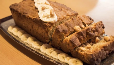 Cake banane beurre de cacahuète