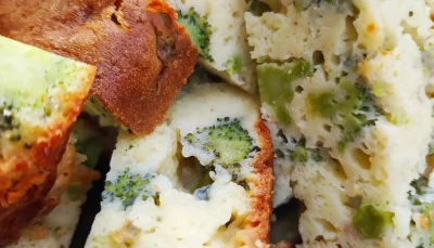 Cake Brocoli Roquefort