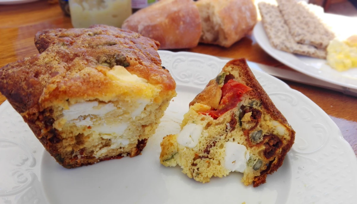 Cake feta, tomates, graines de courge. Mon préféré
