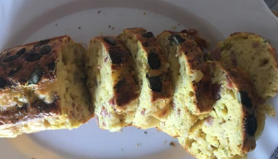 Cake lardons/raclette