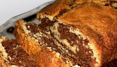 ~ Cake marbré ultra moelleux 💛🤎