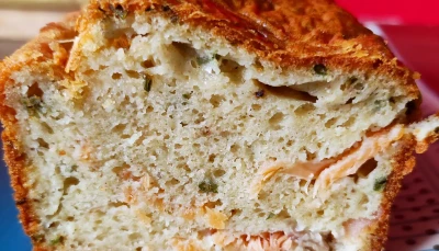 Cake saumon Ciboulette