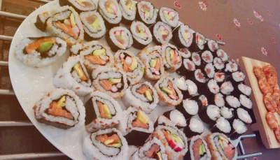 California rolls croustillant et maki au kiri