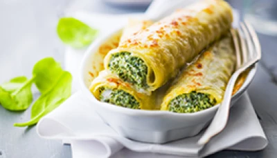 Cannellonis aux épinards