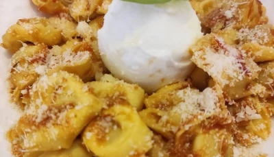 Cappelleti, Sauce Tomate & Oeuf Mollet