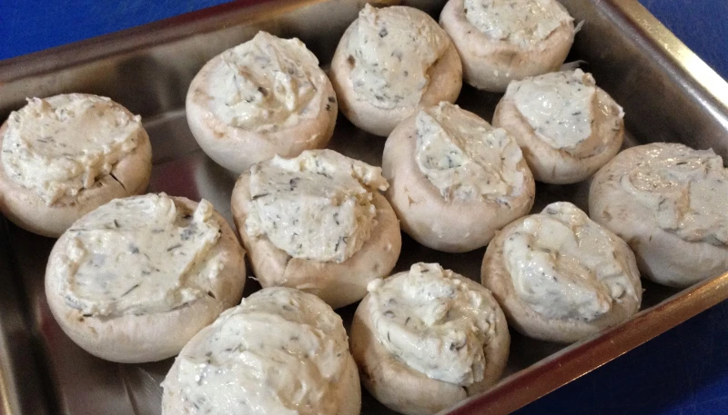 Champignons farcis au Boursin