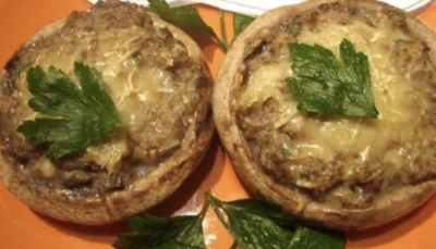 Champignons farcis au fromage