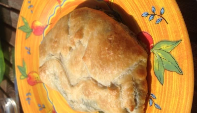 Chausson aux épinards et Saumon fumé