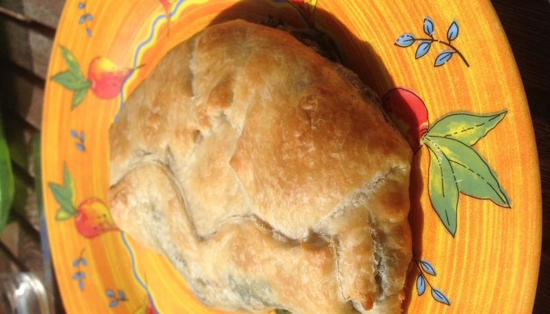 Chausson aux épinards et Saumon fumé