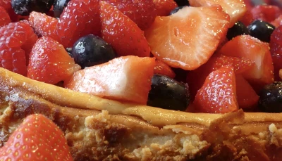 Cheese cake aux fruits rouge