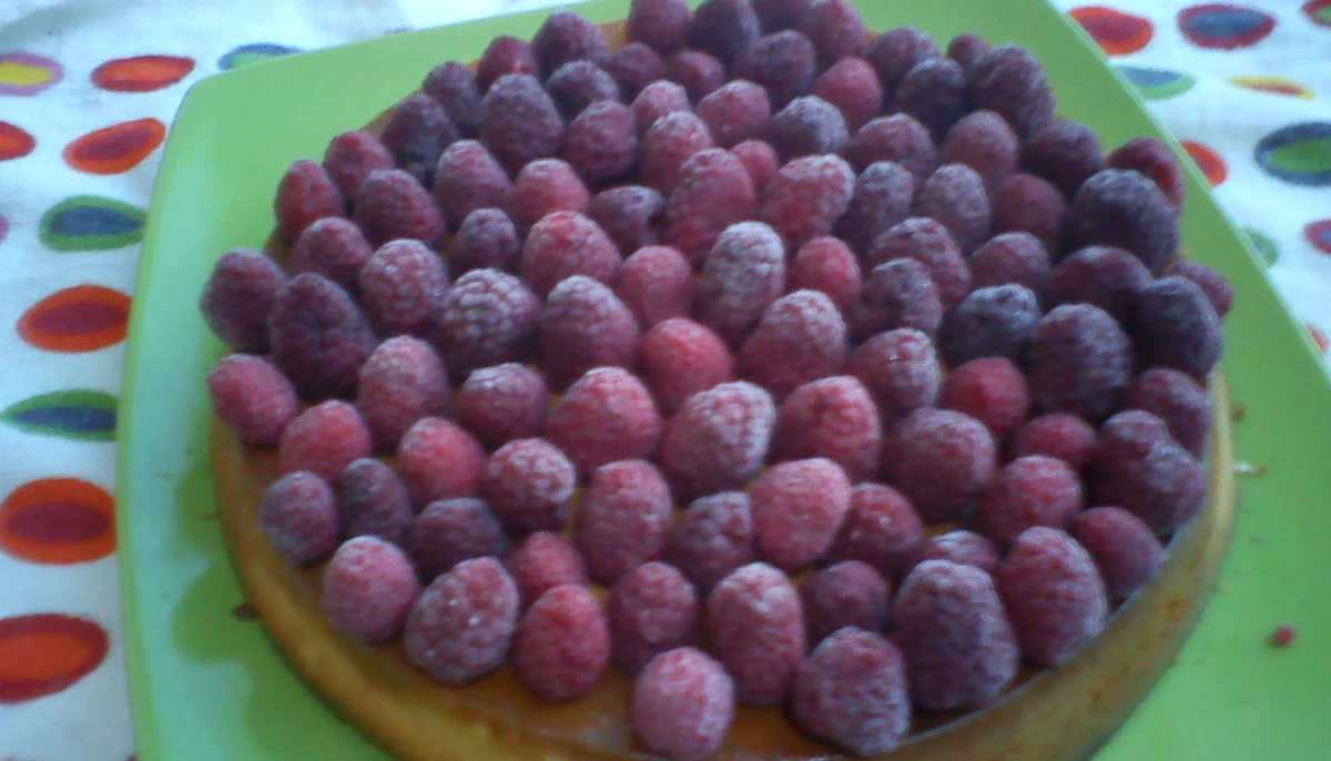 Cheesecake citron framboises