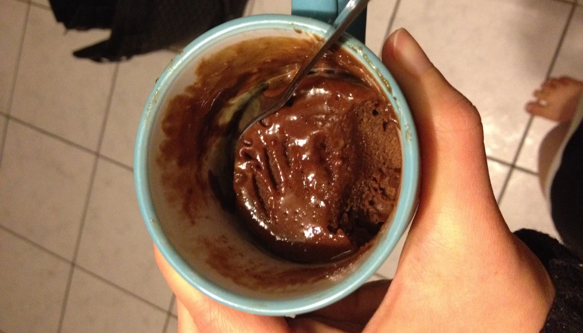Chocolat mug cake (léger)